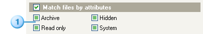 Match files by attributes
