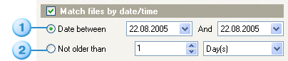 Match files by date/time